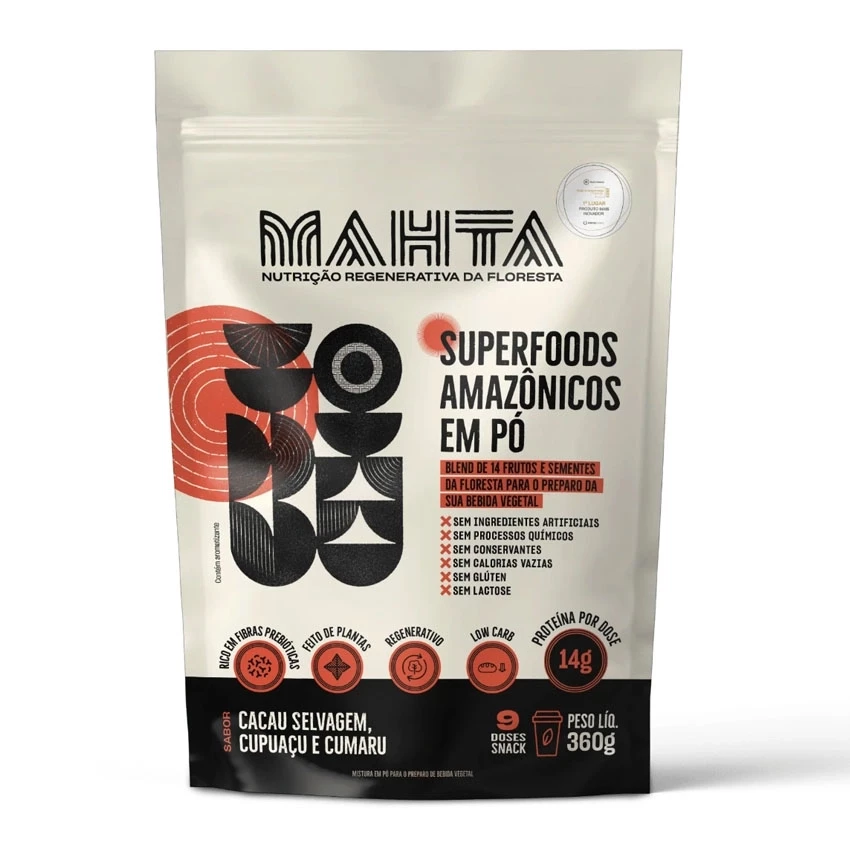 Superfoods em Pó da Mahta Cacau Selvagem