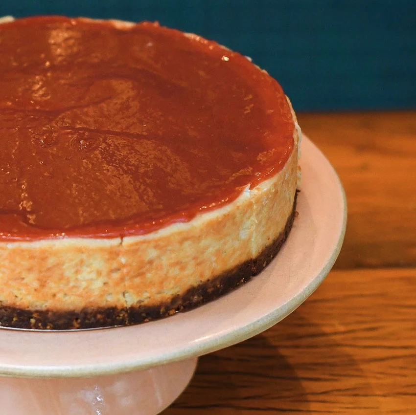 Cheesecake de goiabada sem glúten