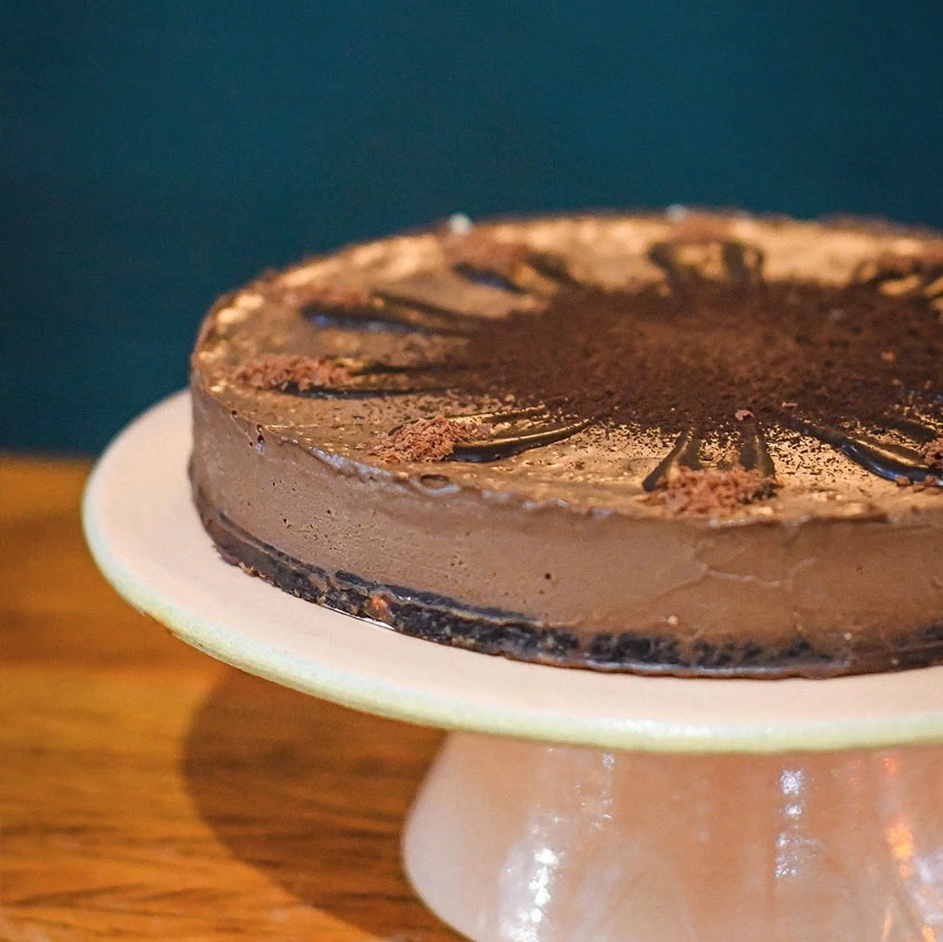 Torta mousse de chocolate sem açúcar